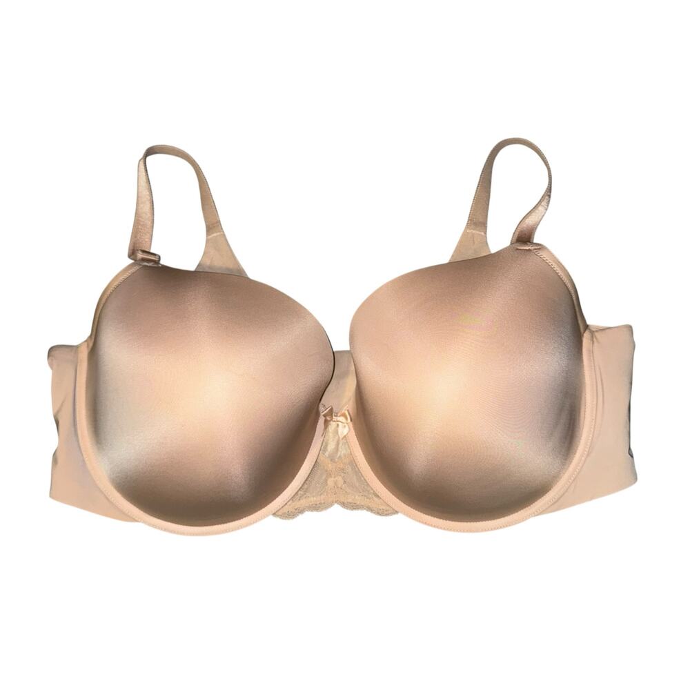 Torrid Curve Underwire Pushup Bra Beige Size 44DDD Lace Adjustable Full Coverage